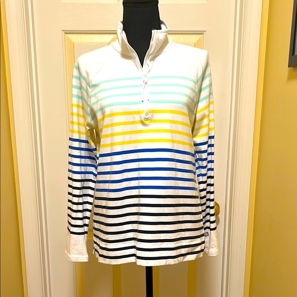 Talbots Tops - Talbots Soft White Striped Pullover